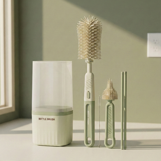 Set 3 en 1: Cepillos de Silicona para Bebé