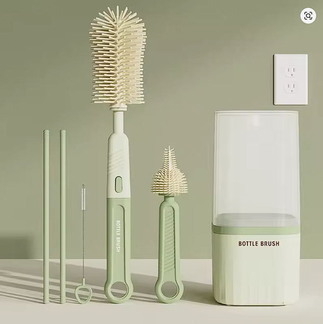 Set 3 en 1: Cepillos de Silicona para Bebé