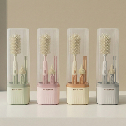 Set 3 en 1: Cepillos de Silicona para Bebé