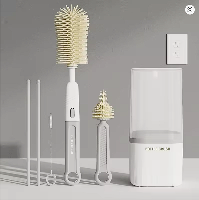 Set 3 en 1: Cepillos de Silicona para Bebé