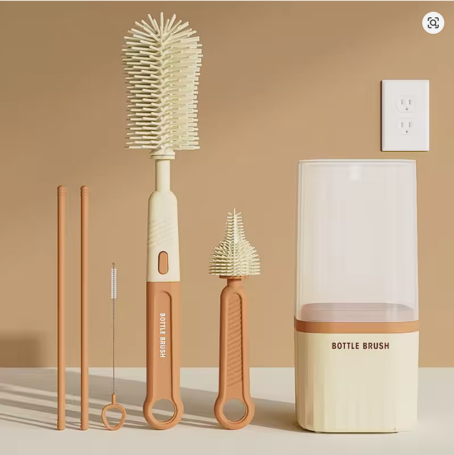 Set 3 en 1: Cepillos de Silicona para Bebé